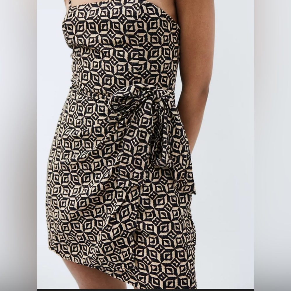 Urban Outfitters Geo Wrap Mini Dress